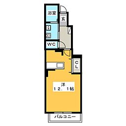 アイリス ワンルームの間取図画像