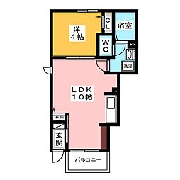 プロスペラーレ 1LDKの間取図画像