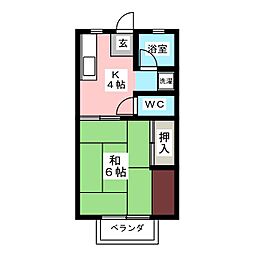 間取図画像 1K