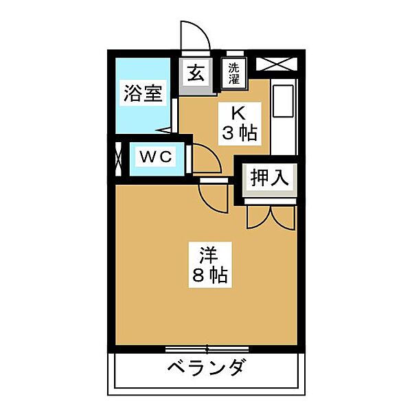 モアメゾン領家 ｜岐阜県大垣市領家町３丁目(賃貸マンション1K・2階・21.46㎡)の写真 その2