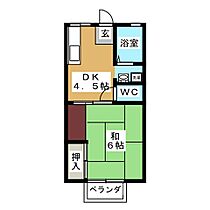 パナハイツ一光  ｜ 岐阜県大垣市室村町１丁目（賃貸アパート1DK・1階・27.08㎡） その2