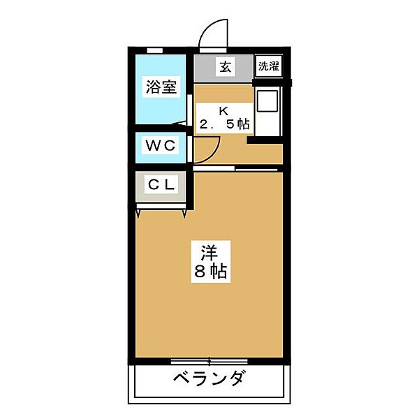 ヤナセコーポ3号館 ｜岐阜県大垣市西之川町１丁目(賃貸マンション1K・1階・23.78㎡)の写真 その2