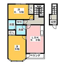 グランシャリオ  ｜ 岐阜県不破郡垂井町（賃貸アパート2LDK・2階・57.85㎡） その2