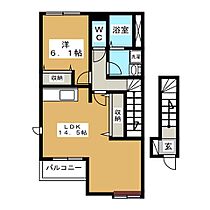 ドレサージュ　A  ｜ 岐阜県安八郡神戸町大字横井（賃貸アパート1LDK・2階・54.14㎡） その2