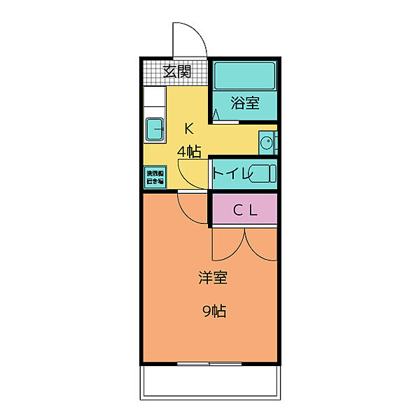 コーポスプリング　D 210｜岐阜県安八郡神戸町大字田(賃貸マンション1K・2階・27.00㎡)の写真 その2