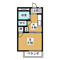 ファミールオガワ　Ｂ  ｜ 岐阜県大垣市大島町２丁目（賃貸アパート1K・2階・21.21㎡） その2