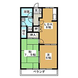 間取図画像 2LDK