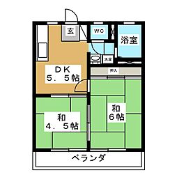 間取図画像 2DK