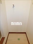室内洗濯機置場。