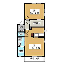ReliefSite 1LDKの間取図画像