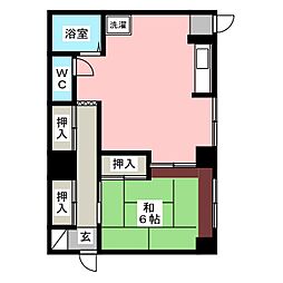 LaVille 1LDKの間取図画像