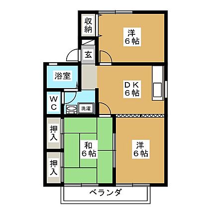セジュールNARUSEB棟_間取り_0