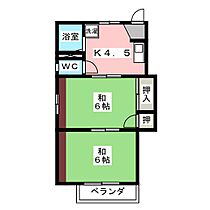 ド・エール緑苑西  ｜ 岐阜県各務原市緑苑西４丁目（賃貸アパート2K・2階・32.48㎡） その2