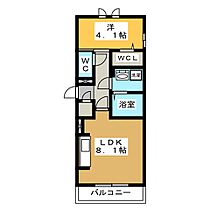 D-roomビーチルック  ｜ 岐阜県各務原市那加浜見町１丁目（賃貸アパート1LDK・1階・33.78㎡） その2