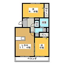 フィオーレ桜  ｜ 岐阜県各務原市那加前洞新町３丁目（賃貸アパート2LDK・2階・58.37㎡） その2