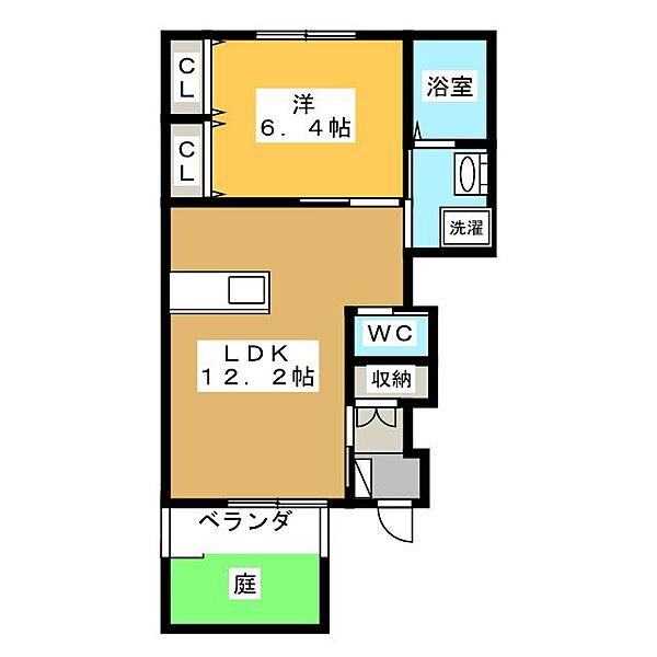 コンフォルト ｜岐阜県各務原市那加前野町２丁目(賃貸アパート1LDK・1階・45.42㎡)の写真 その2