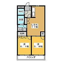 アザレア　K  ｜ 岐阜県各務原市那加前洞新町３丁目（賃貸マンション2LDK・2階・49.58㎡） その2