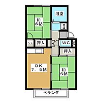 プレジール林  ｜ 岐阜県各務原市蘇原新栄町１丁目（賃貸アパート2DK・2階・46.09㎡） その2