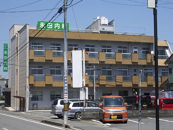 画像21:病院「永田内科まで520m」