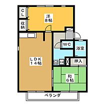 Ｌ’Ｕｎｔｉｅｕｎｅ　Ｂ棟  ｜ 岐阜県各務原市蘇原青雲町３丁目（賃貸アパート2LDK・2階・63.27㎡） その2