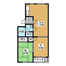 アーデルＭ  ｜ 岐阜県各務原市蘇原青雲町１丁目（賃貸マンション2LDK・1階・47.20㎡） その2