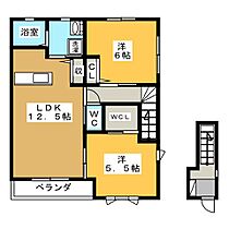 シャーメゾンデュオ  ｜ 岐阜県各務原市三井北町３丁目（賃貸アパート2LDK・2階・65.66㎡） その2