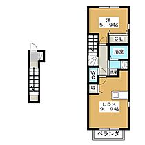 ベル　アンジュ　Ｃ  ｜ 岐阜県各務原市鵜沼羽場町４丁目（賃貸アパート1LDK・2階・41.98㎡） その2