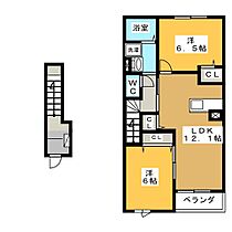 サンフラワーＡ棟  ｜ 岐阜県各務原市那加東新町２丁目（賃貸アパート2LDK・2階・58.89㎡） その2