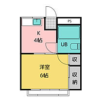 水崎ハイツＰＡＲＴI  ｜ 岐阜県各務原市鵜沼朝日町４丁目（賃貸マンション1DK・3階・21.00㎡） その2