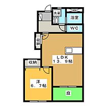 グリーンベル日吉  ｜ 岐阜県各務原市那加日吉町２丁目（賃貸アパート1LDK・1階・48.49㎡） その2