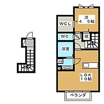 ルガールマルト　A  ｜ 岐阜県各務原市那加巾下町（賃貸アパート1LDK・2階・42.48㎡） その2