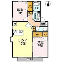 セントアベニュー　A  ｜ 岐阜県各務原市蘇原青雲町１丁目（賃貸アパート2LDK・1階・59.55㎡） その2