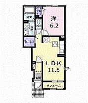 サウスグリーン 105 ｜ 岐阜県各務原市川島小網町1900-563（賃貸アパート1LDK・1階・41.13㎡） その2