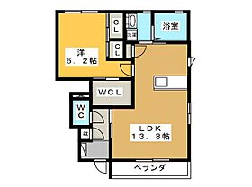 コンフォール新加納A  ｜ 岐阜県各務原市那加新加納町（賃貸アパート1LDK・1階・50.24㎡） その2