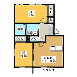 間取図画像 2LDK