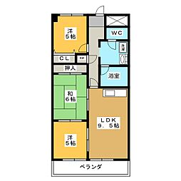 メゾン・エスポワール 3LDKの間取図画像