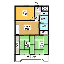 メゾンドタグチII  ｜ 岐阜県可児市今渡（賃貸マンション3LDK・2階・64.71㎡） その2