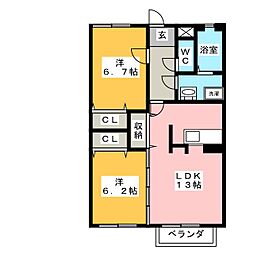 間取図画像 2LDK
