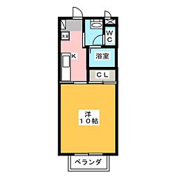 A&NHILL'SC 1Kの間取図画像