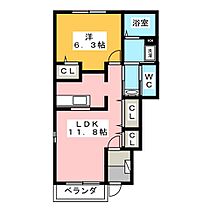 オーチャードビュー  ｜ 岐阜県本巣市仏生寺（賃貸アパート1LDK・1階・46.49㎡） その2