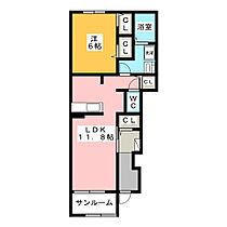 メルキュール  ｜ 岐阜県瑞穂市古橋（賃貸アパート1LDK・1階・49.13㎡） その2