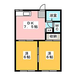 間取図画像 2DK