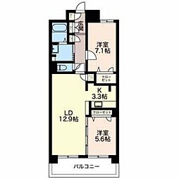 M&T 2LDKの間取図画像