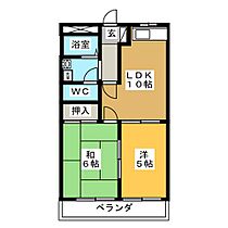 セントラルパークＢ  ｜ 岐阜県美濃加茂市島町２丁目（賃貸マンション2LDK・2階・44.88㎡） その2