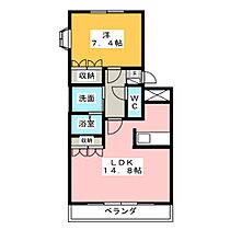 Ｐｅｒｓｉｍｍｏｎ  ｜ 岐阜県美濃加茂市蜂屋町中蜂屋（賃貸マンション1LDK・3階・51.05㎡） その2