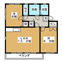 プランタンパンセ  ｜ 岐阜県加茂郡八百津町野上（賃貸アパート2LDK・2階・59.24㎡） その2