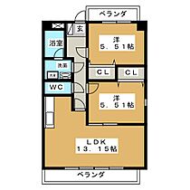 FORESTAニ番館  ｜ 岐阜県美濃加茂市新池町３丁目（賃貸マンション2LDK・1階・54.60㎡） その2