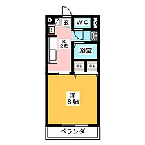 メナークレール  ｜ 岐阜県美濃加茂市島町１丁目（賃貸アパート1K・2階・28.03㎡） その2
