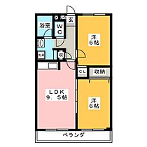 リバーサイドＫＯＩＤＥ　Ａ  ｜ 岐阜県海津市平田町今尾（賃貸マンション2LDK・2階・50.15㎡） その2