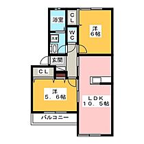 アスカ　B  ｜ 岐阜県羽島市足近町５丁目（賃貸アパート2LDK・2階・49.87㎡） その2